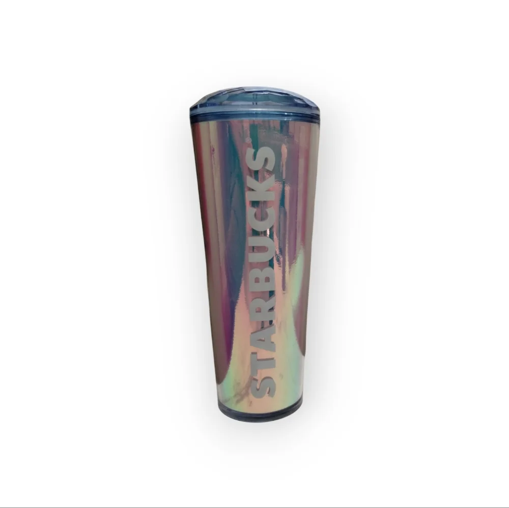 NEW STARBUCKS 2023 SUMMER IRIDESCENT DOME LID 24 OZ. VENTI COLD CUP TUMBLER - Picture 1 of 3